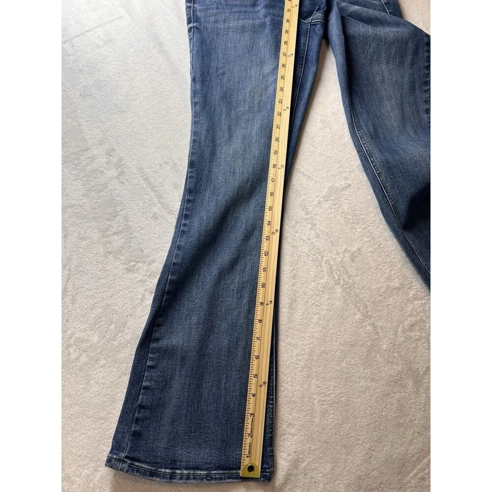 Seven 7 Rhinestone Jeans Women’s Size 12 Boot Cut Flare Leg Medium Rise